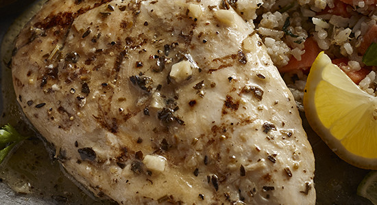 Fully Cooked Grilled Italian Herb Chicken Breast - BULK
